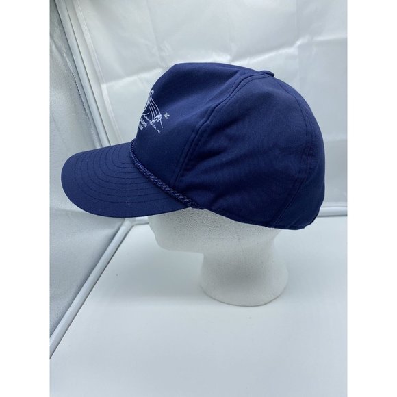 Central Virginia Supply Blue Baseball Hat Cap Vintage Strap-back w/ Ear Flaps - Picture 6 of 6